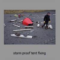 storm proof tent fixing